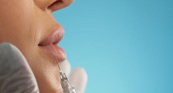 Mejores clínicas de relleno de labios - Médico estético aplicando ácido hialurónico en los labios de una mujer en una de las mejores clínicas de relleno de labios en Valencia