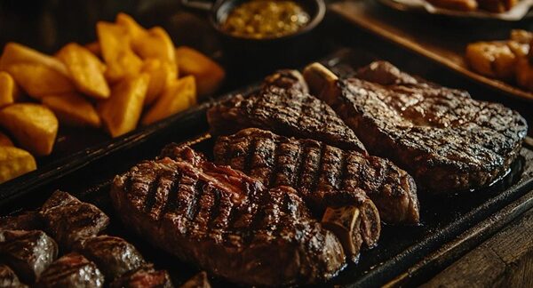 Restaurantes de carne - Presentación de restaurante asador con carne a la brasa en uno de los mejores restaurantes de carne en Valencia