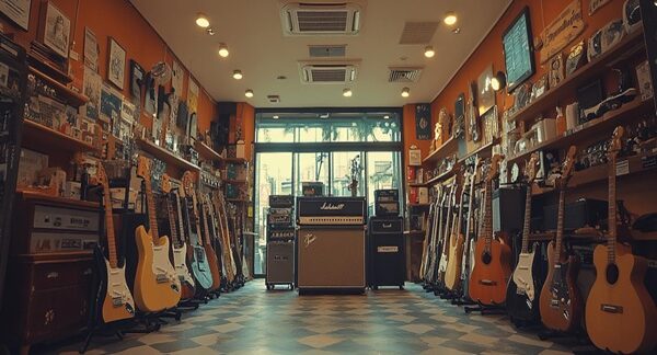 Tiendas de música - Exhibición de instrumentos y equipos musicales en casa de música reconocida como una de las mejores tiendas de música España en Valencia
