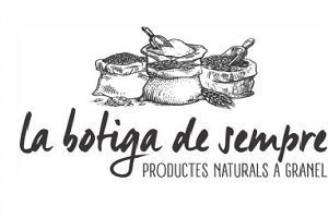 una de las tiendas de alimentos saludables en Valencia, logo de La botiga de Sempre