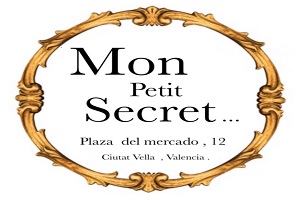 una de las tiendas de ropa vintage de Valencia, logo de la tienda Mon Petit Secret