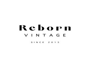 una de las tiendas de ropa vintage de Valencia, logo de la tienda Reborn Vintage