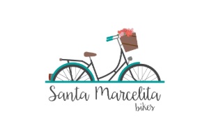 servicios de alquiler de bicicletas - logo de la tienda Santa Marcelita Bikes